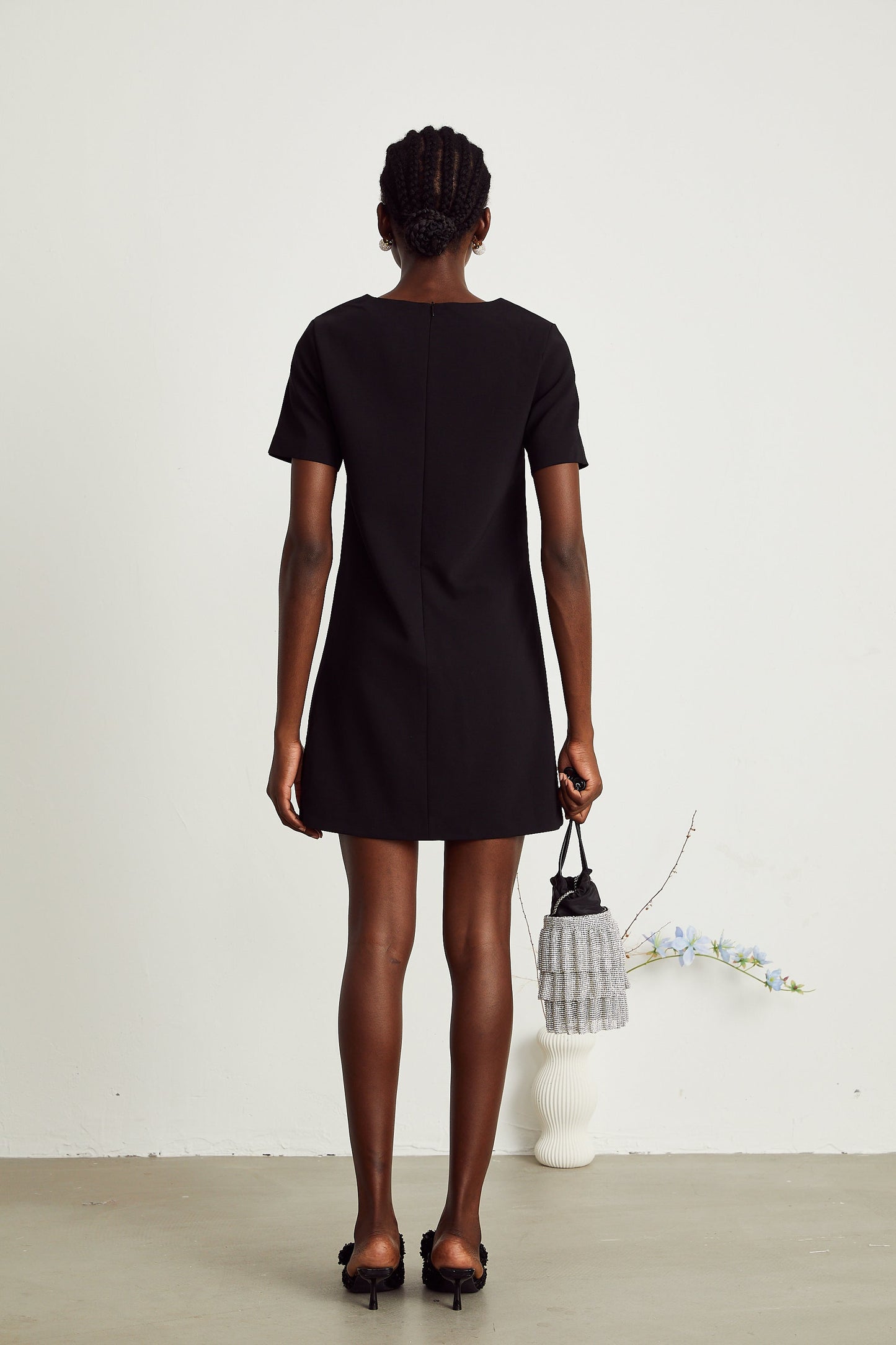 Rachel'In Kristal İşlemeli Mini Elbisesi