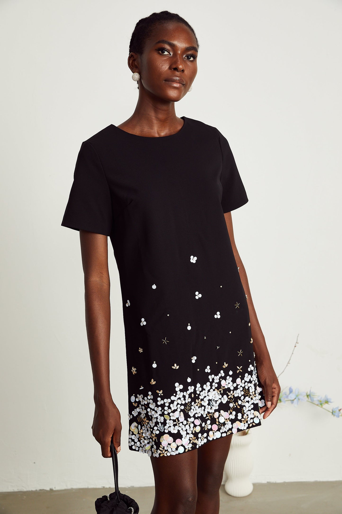 Rachel'In Kristal İşlemeli Mini Elbisesi