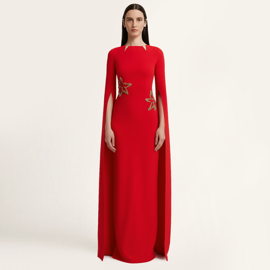 Maya Aurezina  Maxi Kırmızı Elbisesi