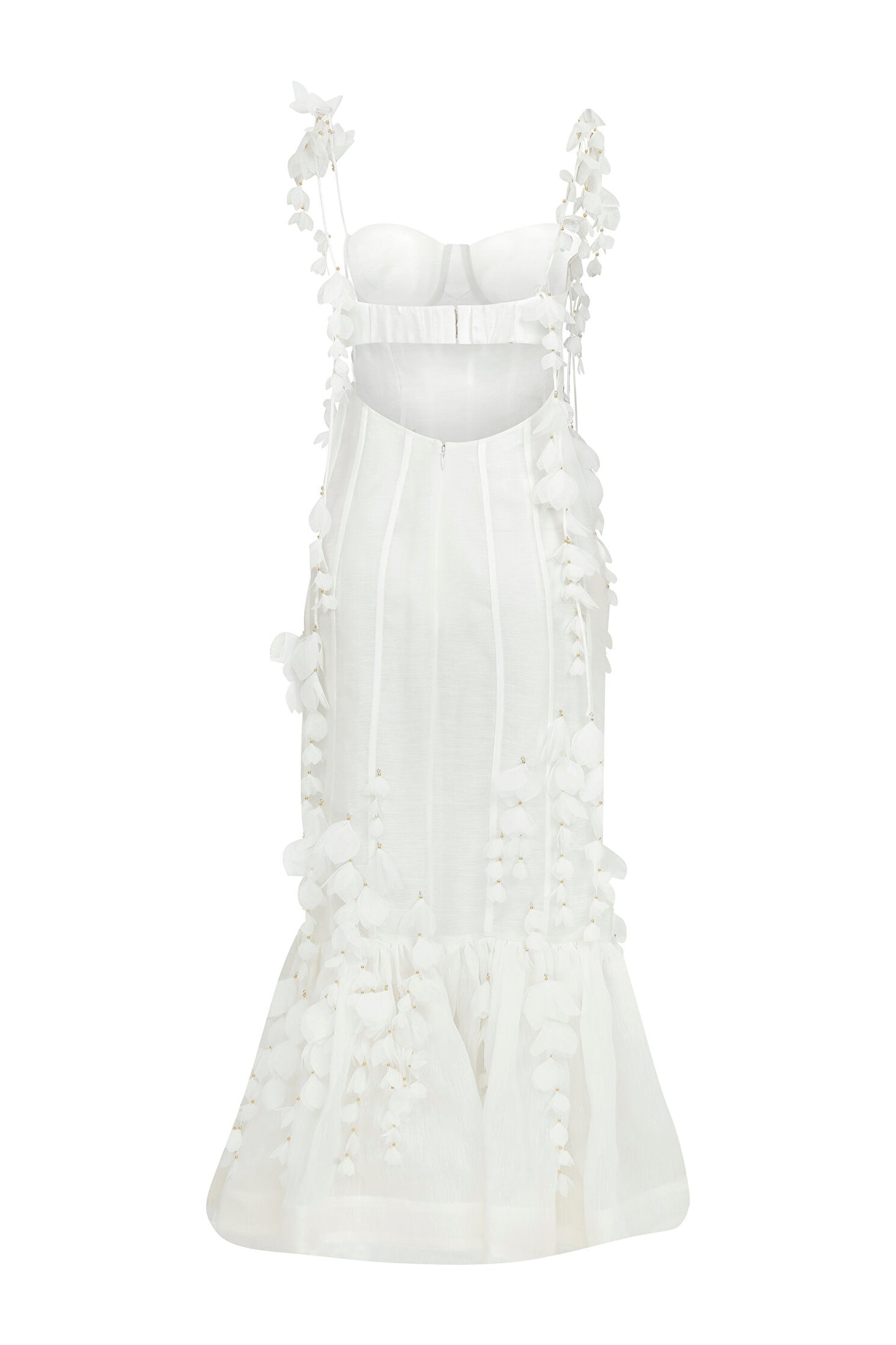 Nora Koktey  Yapraklı Midi Elbise