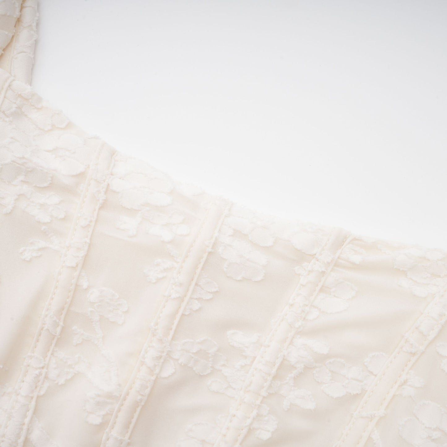 Charlotte çiçekli jakarlı maksi elbise