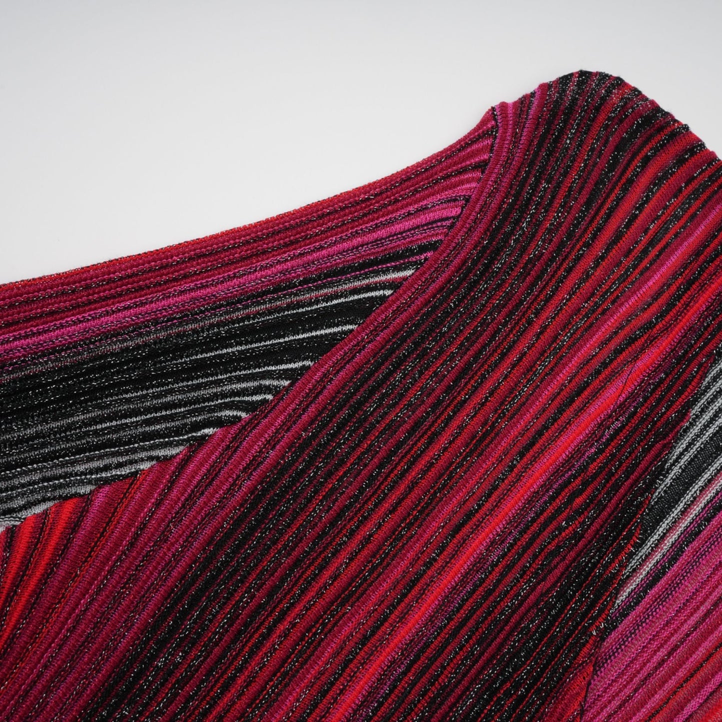 Serelith  Kırmızı Metalik Örgü Uzun Hırka