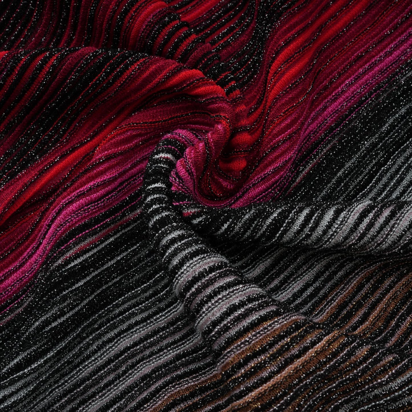 Serelith  Kırmızı Metalik Örgü Uzun Hırka