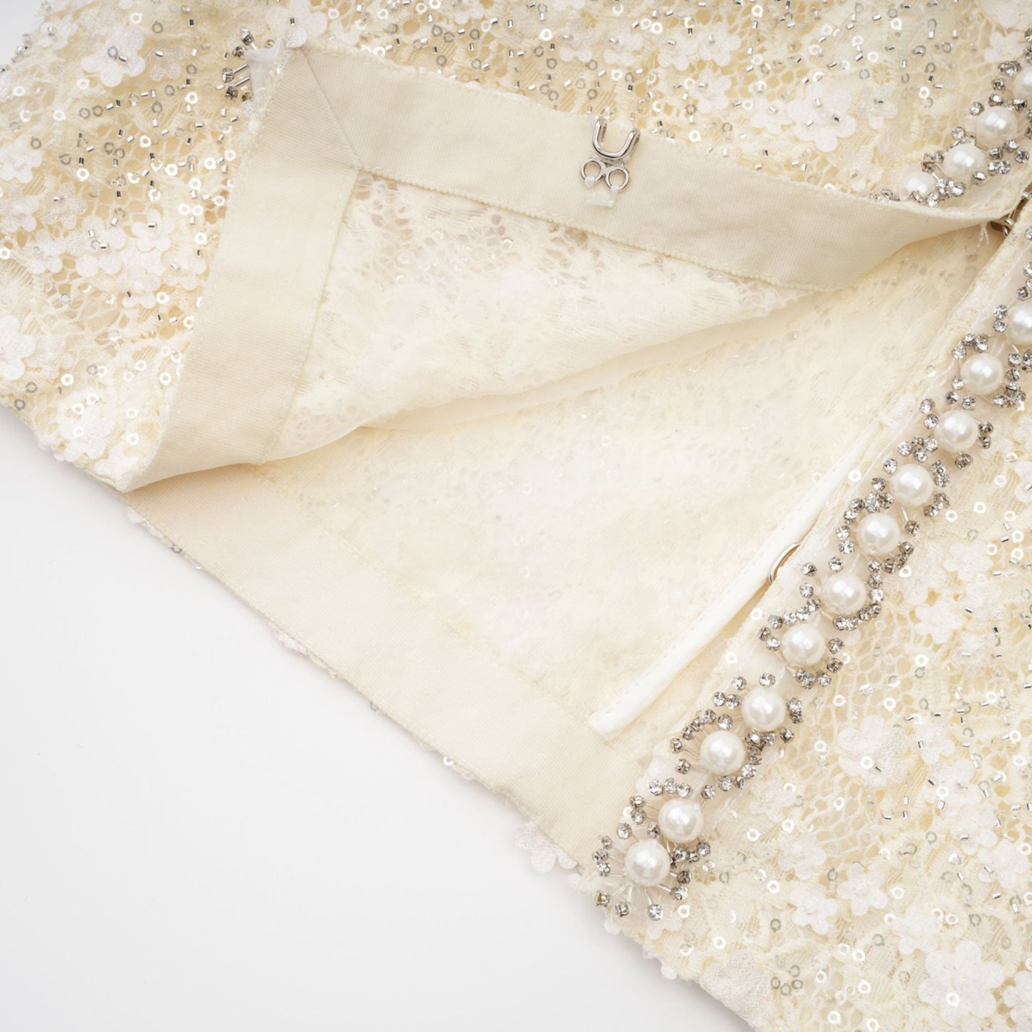 Madeleine çiçekli sahte inci süslemeli ceket